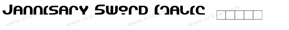 Jannisary Sword Italic字体转换